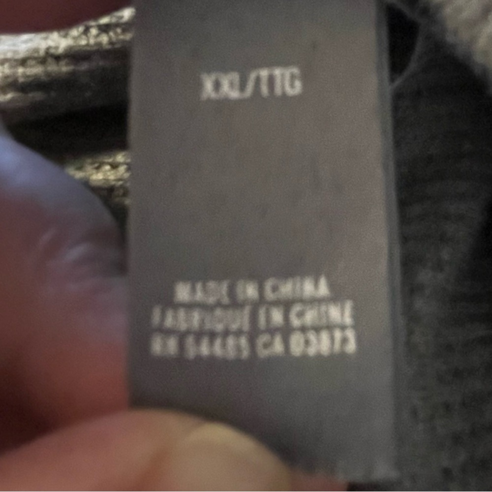 Aerie Gray Pajama Romper with “Wake Me Up When There Are Presents” Embroidery - Picture 9 of 10